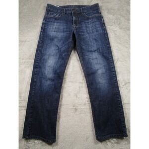 Mac Jeans Mens 34x30 Blue Denim Ben Regular Fit Distressed Pockets Modern